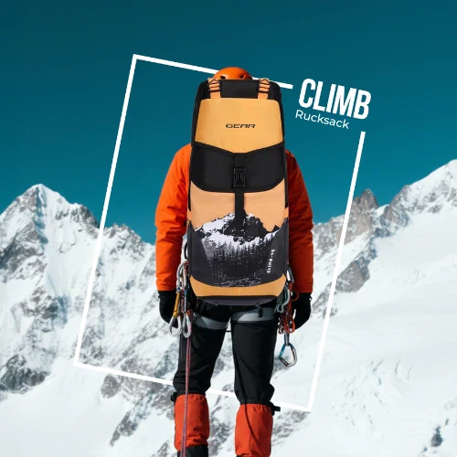 CLIMB RUCKSACK 45L (BLACK-YELLOW) - Image 2