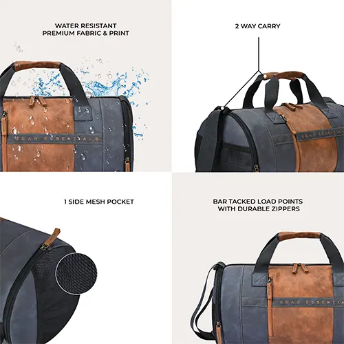 Gear Clubsport 30L (Navy Blue - Tan) - Image 5