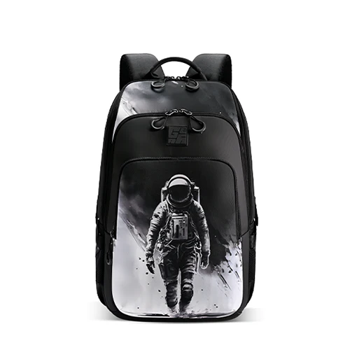 Art Astronaut Backpack 17 Inch (Black-White)