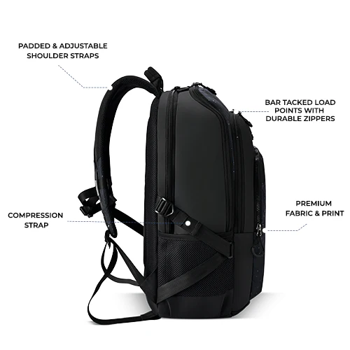 Art Astronaut Backpack 17 Inch (Black-White) - Image 3