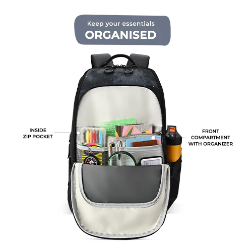 Art Astronaut Backpack 19 Inch (Black-Grey) - Image 4