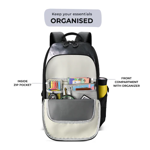 Art Astronaut Backpack 19 Inch (Black-White) - Image 5