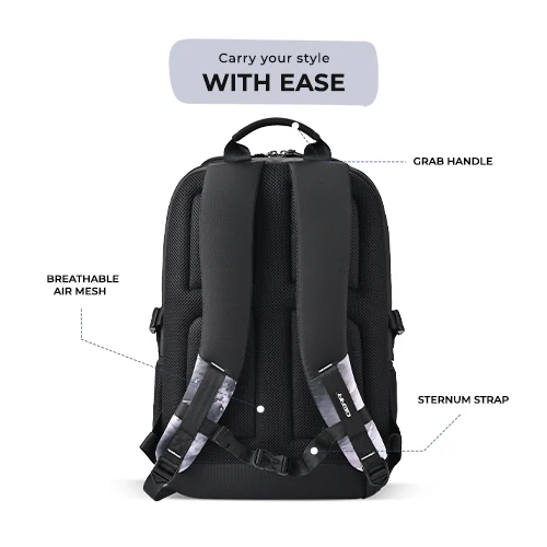 Art Astronaut Backpack 19 Inch (Black-White) - Image 7