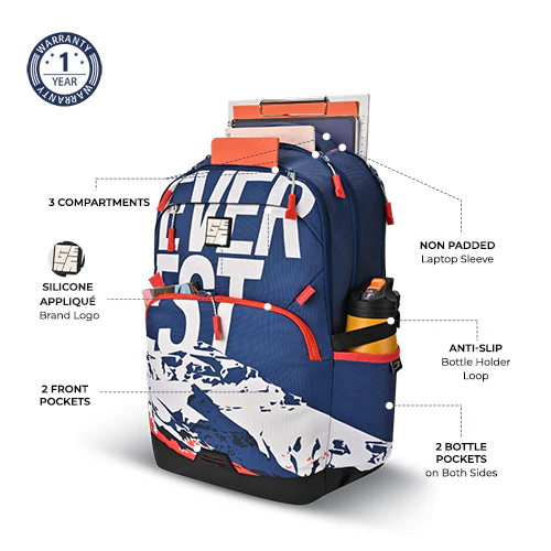 Terrain Backpack 19 Inch (Blue-Orange) - Image 2