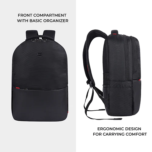 Gear Suave Business 17.5"/20L Medium Water Resistant Anti-Theft Laptop Backpack/Office Bag/Casual Bag/Travel Backpack For Men/Women (Black) - Image 5