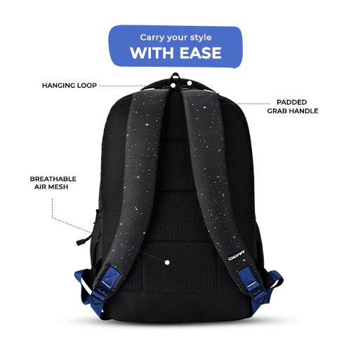 Astro Cab Backpack 19 Inch (Black-Blue) - Image 5