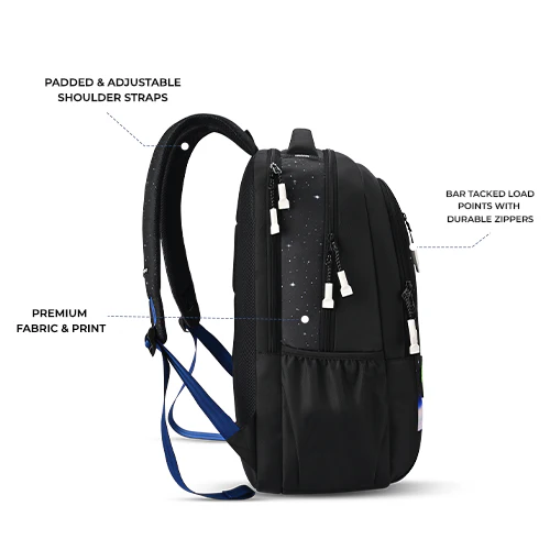 Astro Cab Backpack 19 Inch (Black-Blue) - Image 6