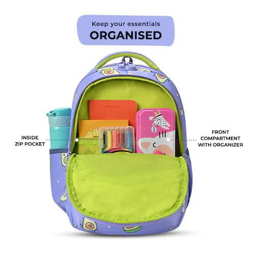 Avocado Backpack 15 Inch (Purple-Green) - Image 4