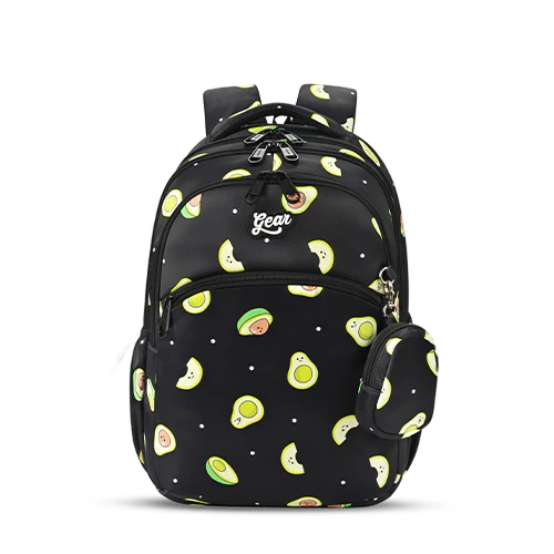 Avocado Backpack 17 Inch (Black-Green)