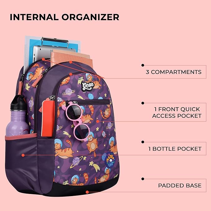 Astro Cat Backpack 17″ (Blue) - Image 3