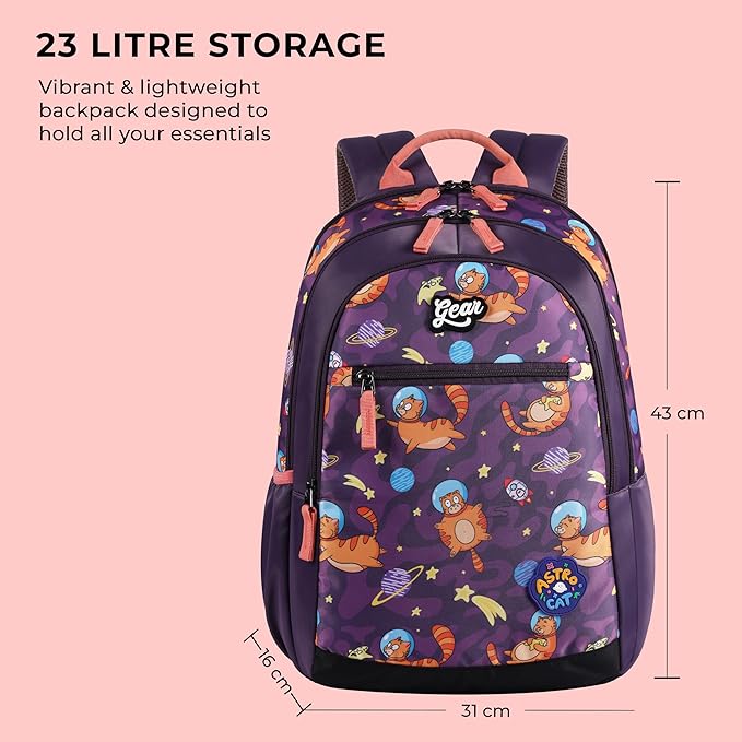 Astro Cat Backpack 17″ (Blue) - Image 5