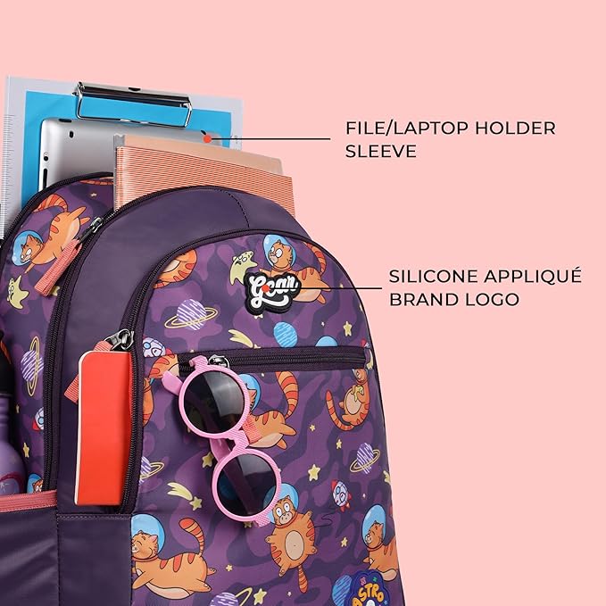 Astro Cat Backpack 17″ (Blue) - Image 6