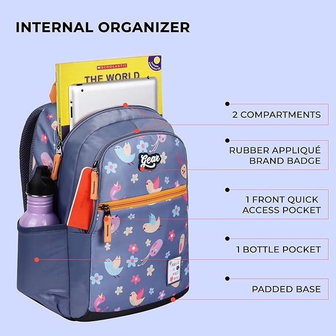 Birdie Backpack 15″ (Blue) - Image 3