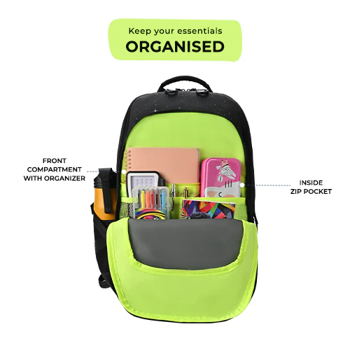 Cosmonaut Backpack 19 Inch (Black-White) - Image 4