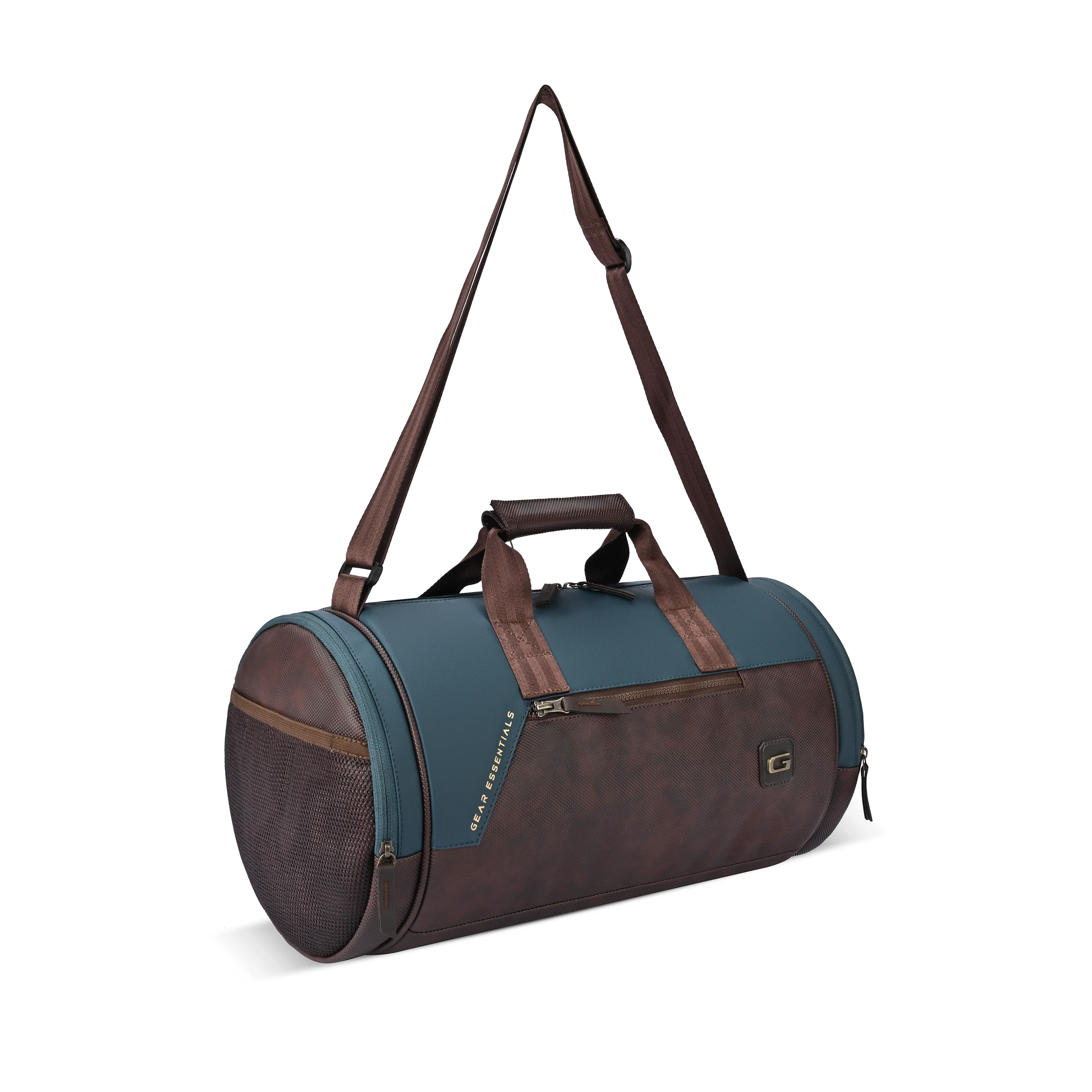 Cross Training Faux Leather Duffel (Teal Brown) - Image 3