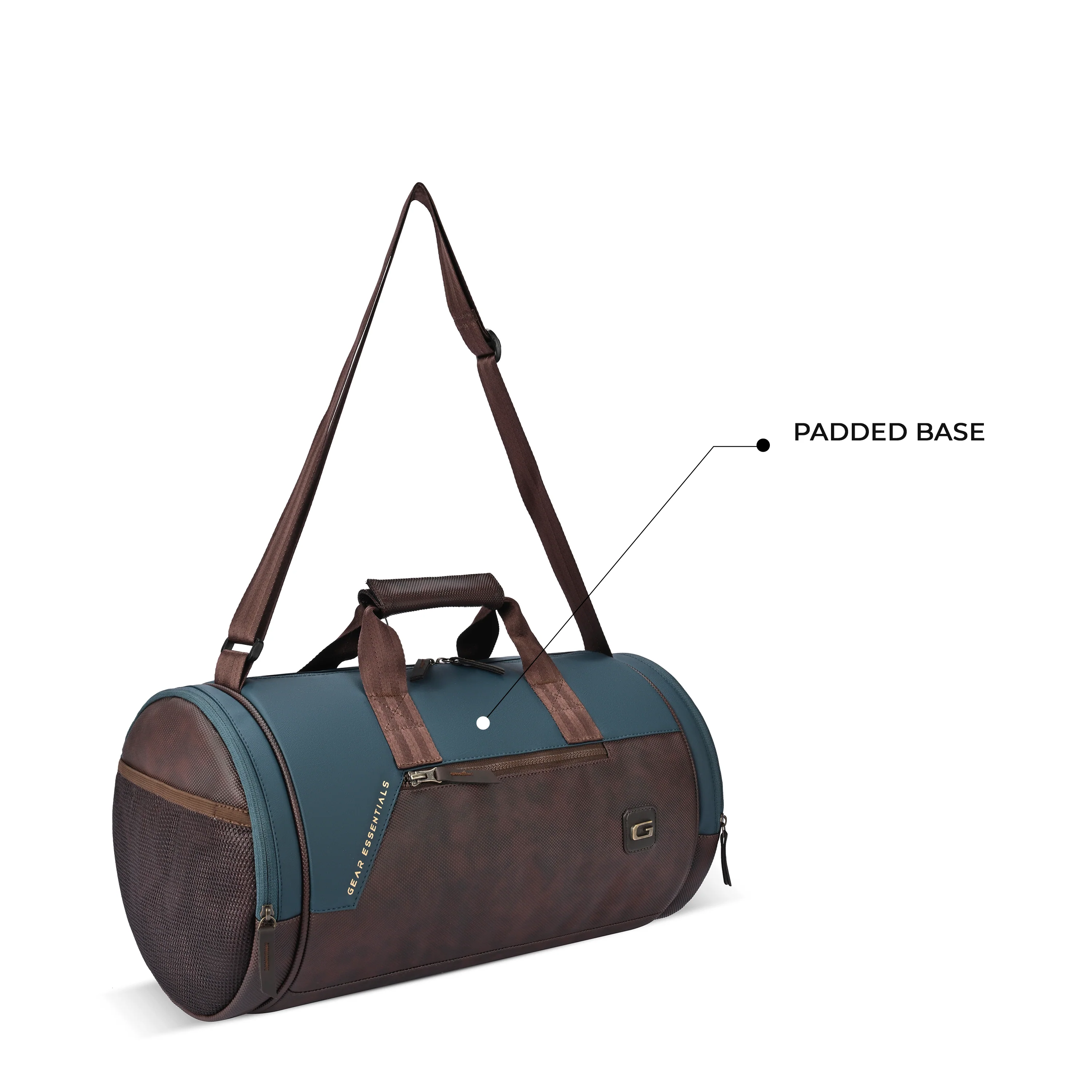 Cross Training Faux Leather Duffel (Teal Brown) - Image 8