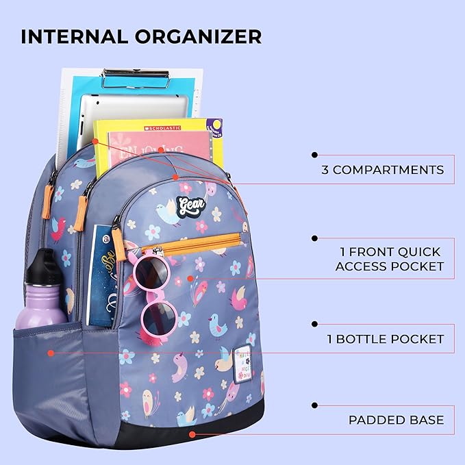 Birdie Backpack 17″ (Blue) - Image 3