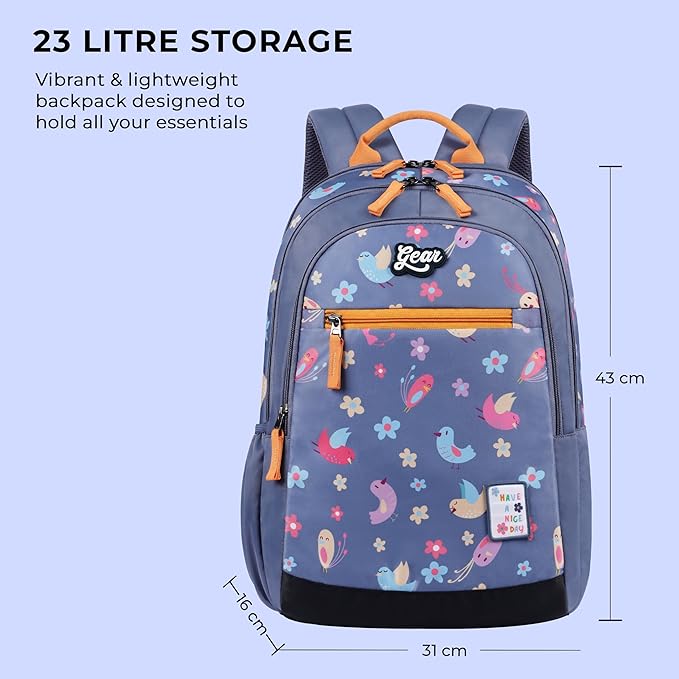 Birdie Backpack 17″ (Blue) - Image 4