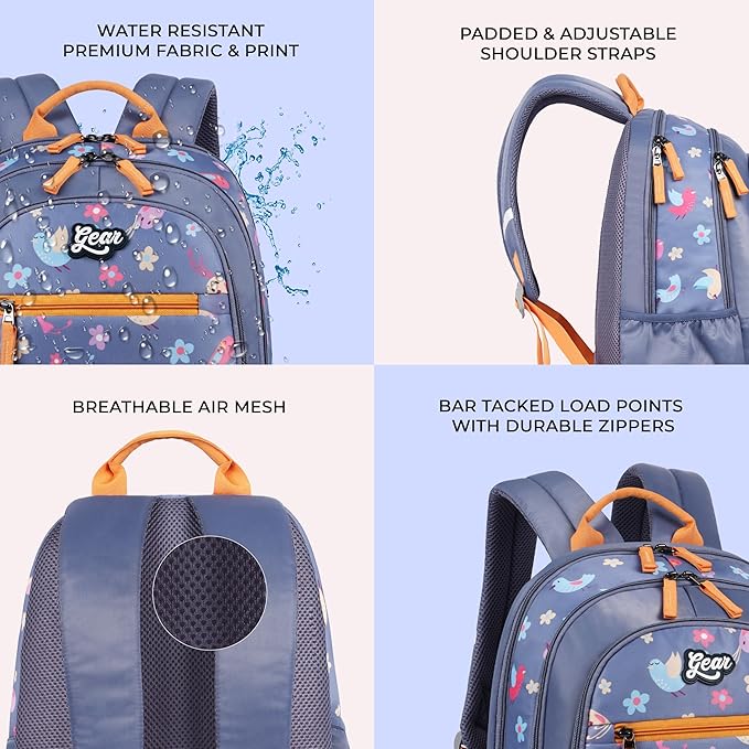 Birdie Backpack 17″ (Blue) - Image 8