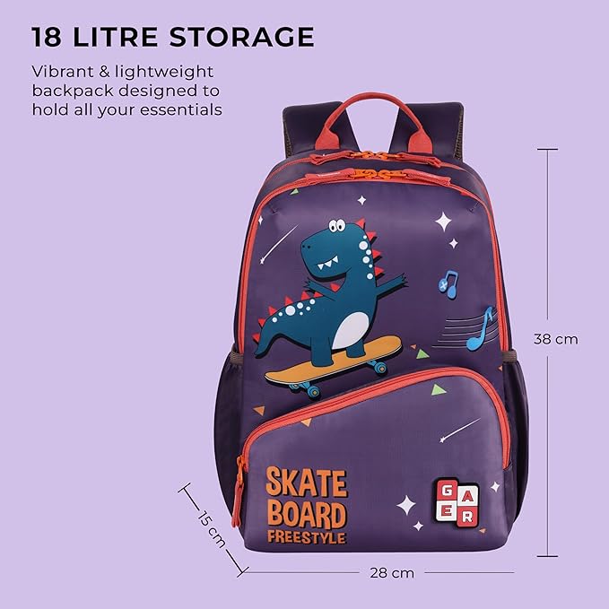 Dino Backpack 15″ (Purple) - Image 3