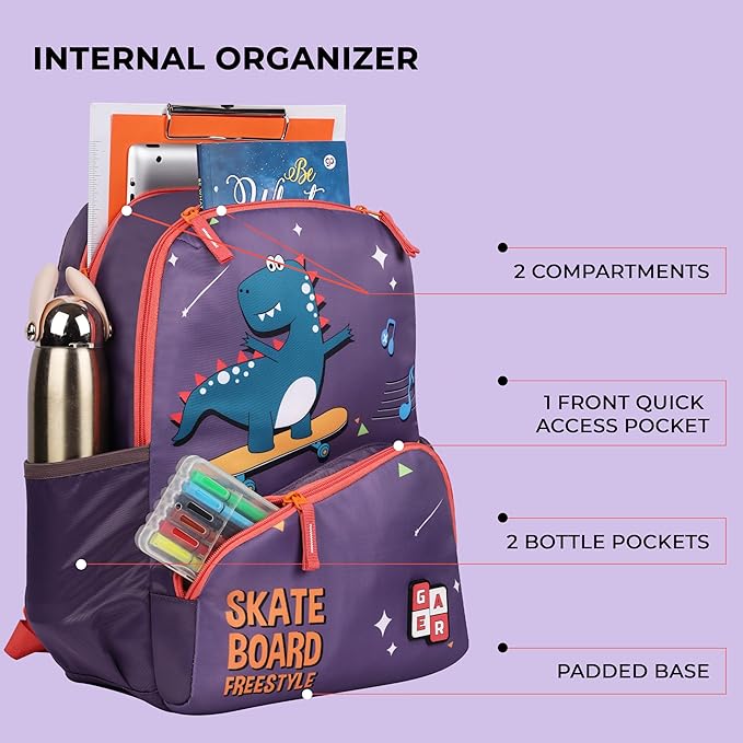 Dino Backpack 15″ (Purple) - Image 4