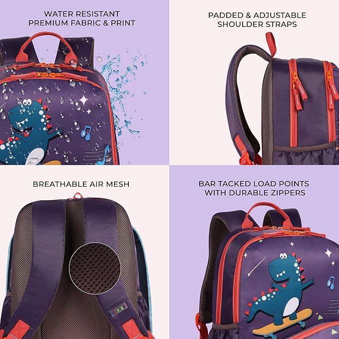Dino Backpack 15″ (Purple) - Image 7