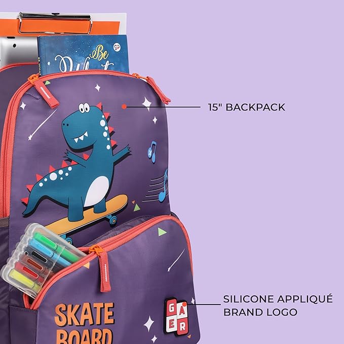 Dino Backpack 15″ (Purple) - Image 8