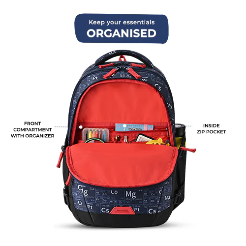 Educator Backpack 17 Inch (Navy-Red) - Image 4