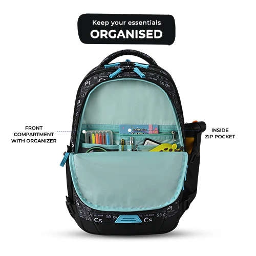 Educator Backpack 19 Inch (Black-Blue) - Image 4