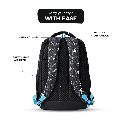 Educator Backpack 19 Inch (Black-Blue) - Image 6