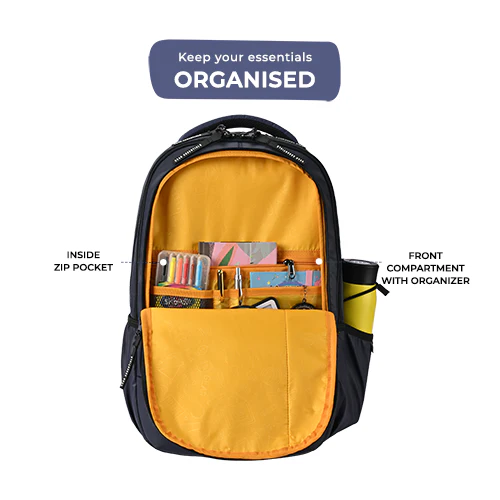 Fiction 1 Backpack 17 Inch (Navy-Yellow) - Image 4