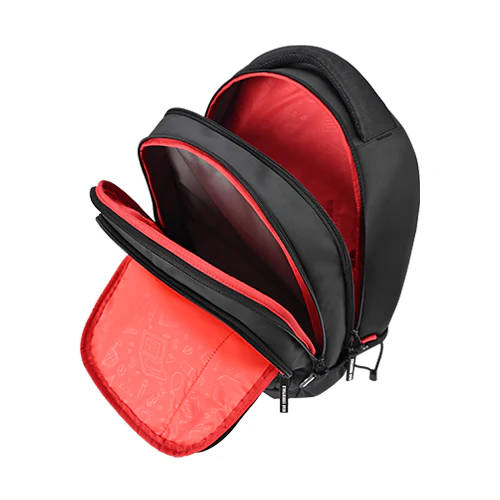 Fiction 1 Backpack 17 Inch (Black-Red) - Image 5