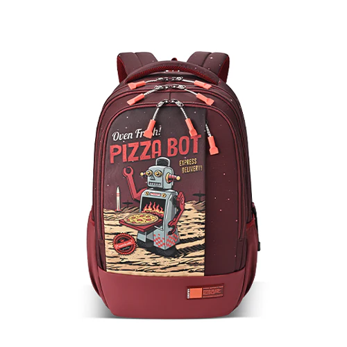 Fiction 2 Backpack 17 Inch (Maroon-Orange)