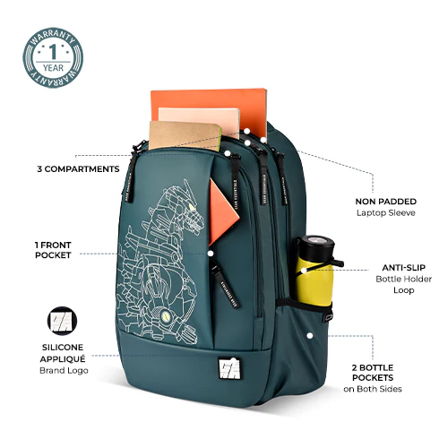 Fiction 1 Backpack 17 Inch (Green-Green) - Image 2
