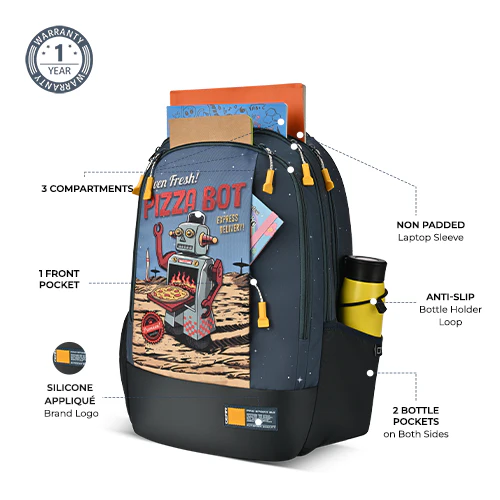 Fiction 2 Backpack 19 Inch (Blue-Yellow) - Image 2