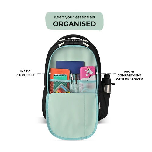 Fiction 2 Backpack 17 Inch (Black-Mint) - Image 4
