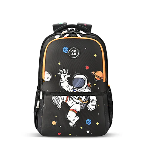 Floating Astronaut Backpack 17 Inch (Black-Yellow)