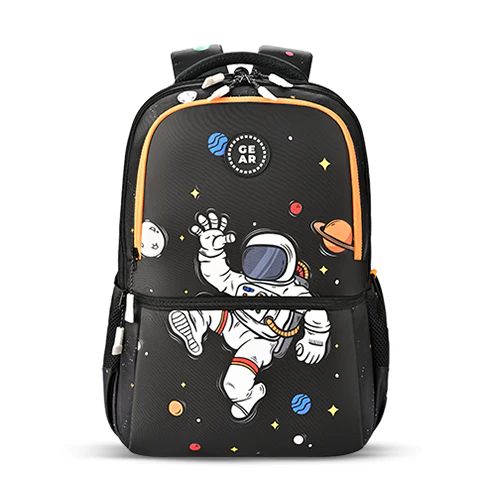 Floating Astronaut Backpack 19 Inch (Black-Yellow)