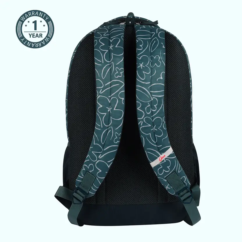 Flower Power Backpack 19″ Girls (Green Teal) - Image 5