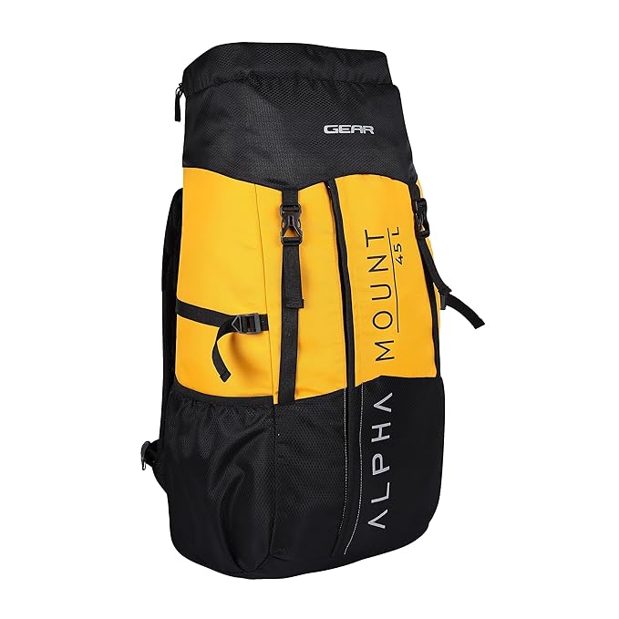 Gear Alphamount 45L Rucksack (Black-Yellow) - Image 6