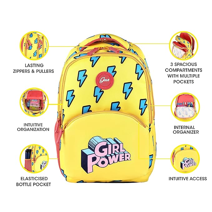Gear Awesome Girl 27L Backpack (Yellow) - Image 6