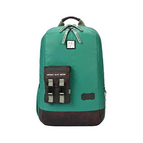 Hipster 31L anti theft water resistant backpack (Green-Brown)