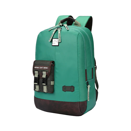 Hipster 31L anti theft water resistant backpack (Green-Brown) - Image 2