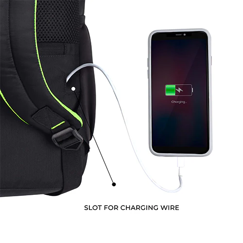 Gear Parker 17"/23L Medium Water Resistant Anti Theft Laptop Bag/Casual Bag/Office Bag/Travel Backpack for Men/Women (Black) - Image 7