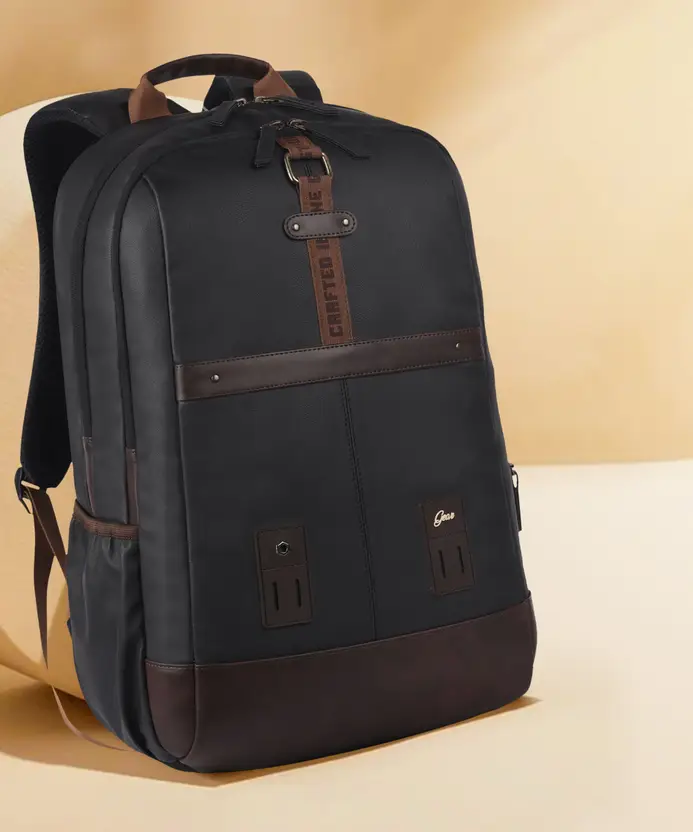 Gear Classic Anti Theft Faux Leather 31L (Black-Brown) - Image 10