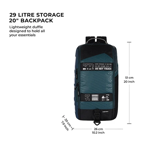 Gear Colorblock Frontloader Maxis 29L (Black Teal) - Image 3