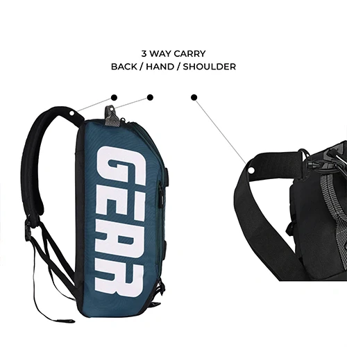 Gear Colorblock Frontloader Maxis 29L (Black Teal) - Image 5