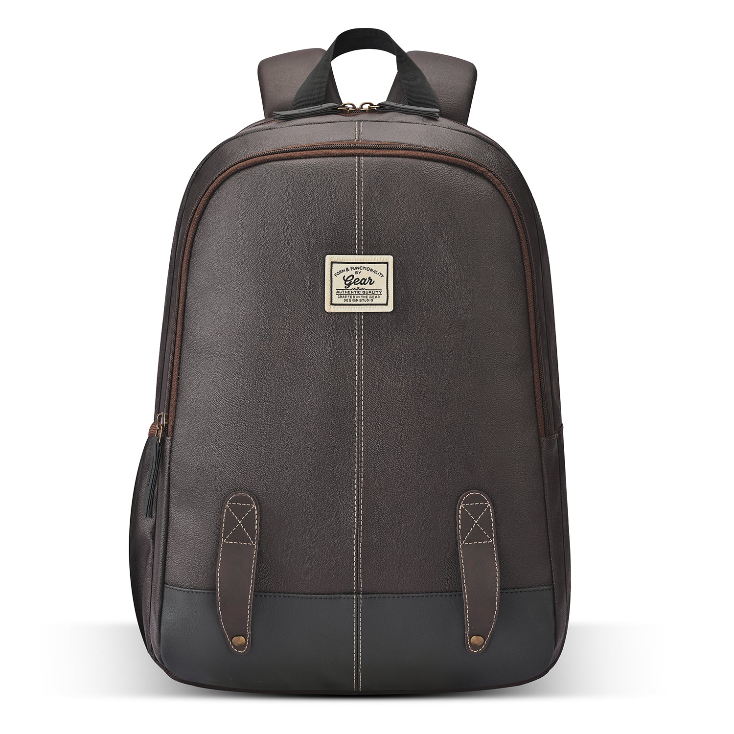 Gear Eco Classic 16” Daypack | Casual Backpack | Travel backpack for Men/Women (BROWN-BLACK)