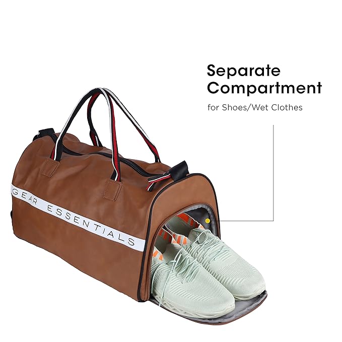 Gear Essentials 27L Duffel (Tan-Black) - Image 6