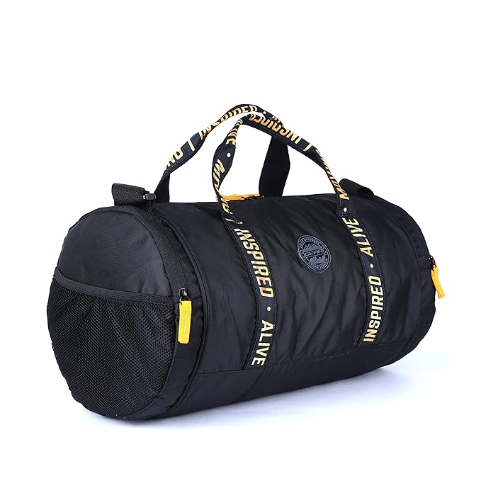 Gear Inspired Alive Moving 32L Duffel Bag (Black-Yellow) - Image 2